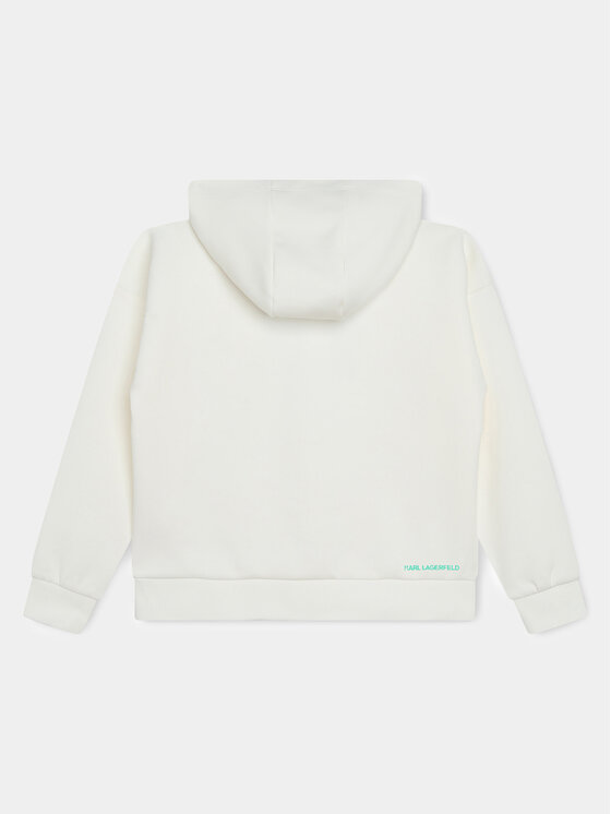 Karl Lagerfeld Kids Karl Lagerfeld Kids Majica dugih rukava Z30045 D Bijela Regular Fit