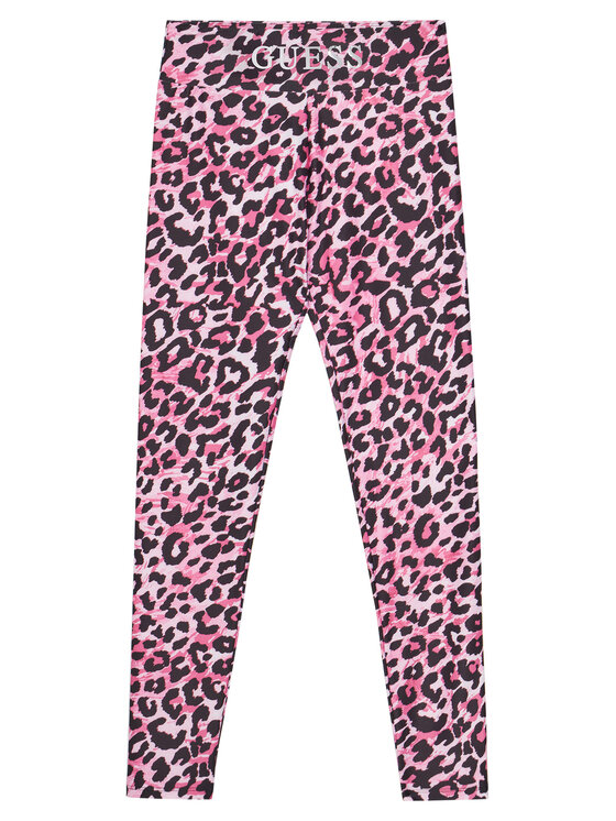 Guess Guess Leggings J5YB00 MC01P Rózsaszín Slim Fit