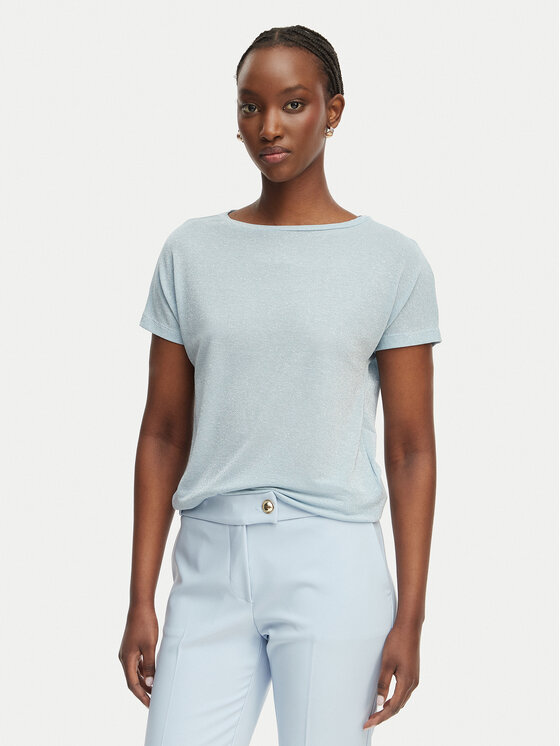 Marella Marella Blusa Accorta 2615971052 Celeste Regular Fit