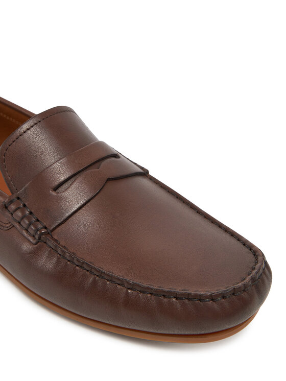 Tommy Hilfiger Tommy Hilfiger Mocasini Corpoarte Hilfiger Lth Driver FM0FM04810 Maro