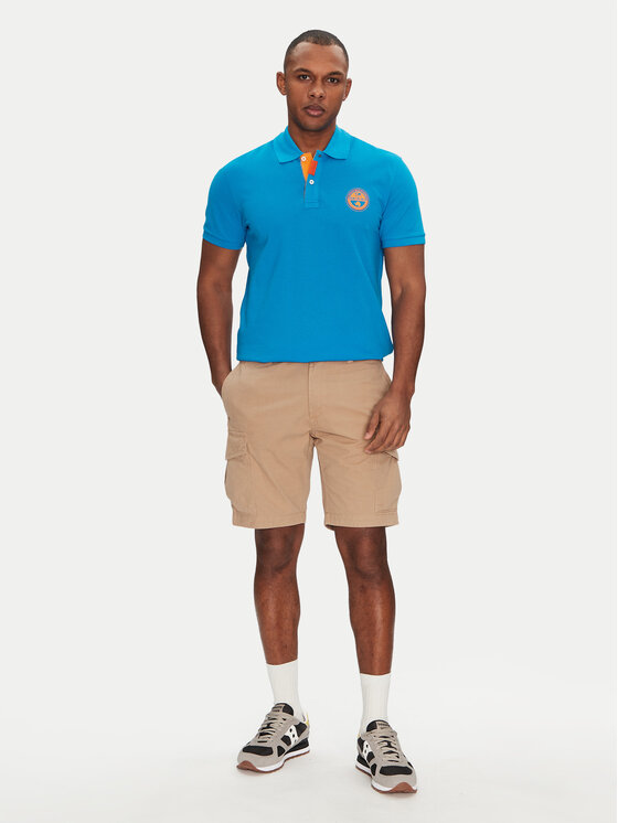 Napapijri Napapijri Polo E-Clanis NP0A4ID3B2W1 Niebieski Regular Fit