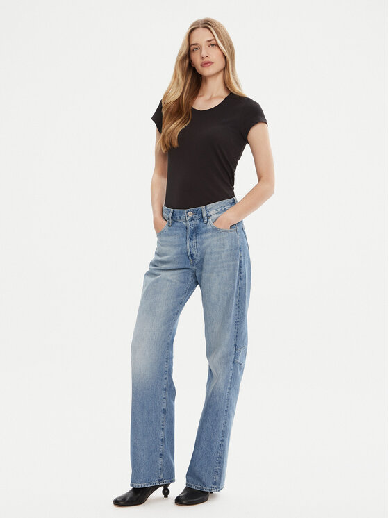 G-Star Raw G-Star Raw Majica Eyben D24533-4107 Črna Slim Fit