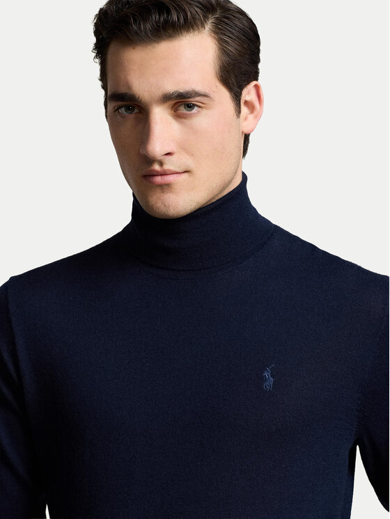 Polo Ralph Lauren Polo Ralph Lauren Krekls ar augstu apkakli 710946145001 Tumši zils Regular Fit