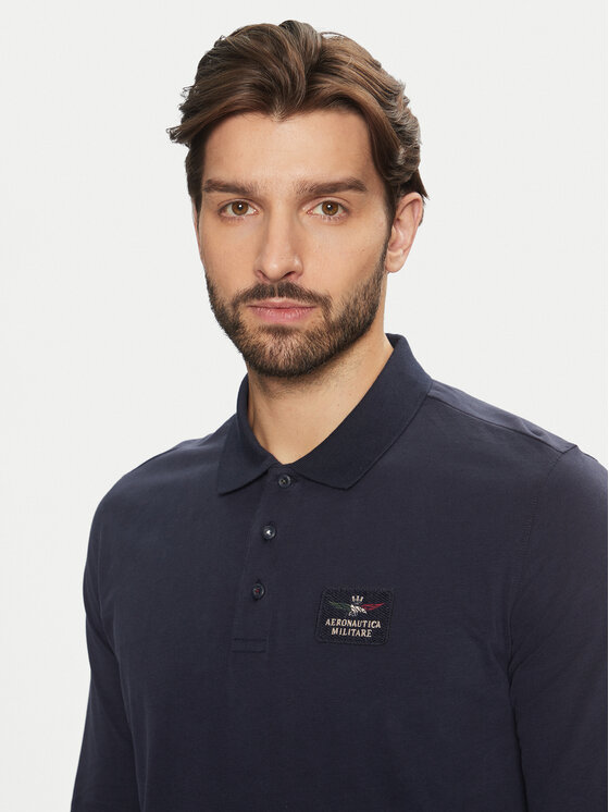 Aeronautica Militare Aeronautica Militare Polo majica 242PO1840J662 Mornarsko modra Regular Fit