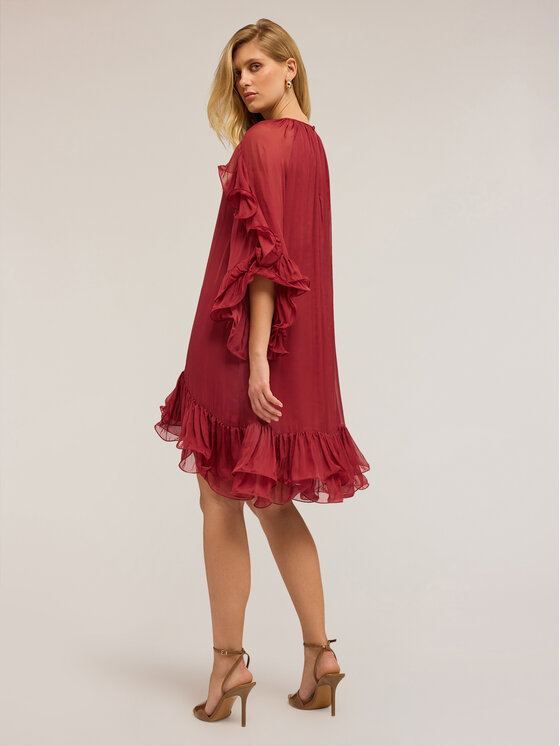 Motivi Motivi Vestito da giorno 7274W001456N036 Bordeaux A-Line Fit