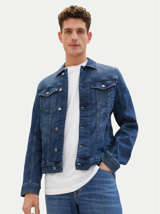Tom Tailor Tom Tailor Geacă de blugi 1040165 Bleumarin Regular Fit