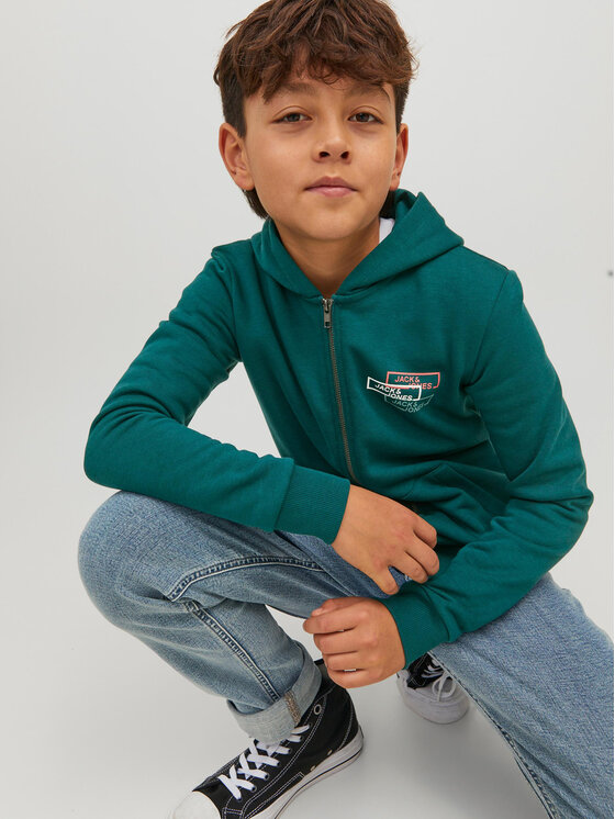 Felpa Space Logo 12221210 Verde Regular Fit