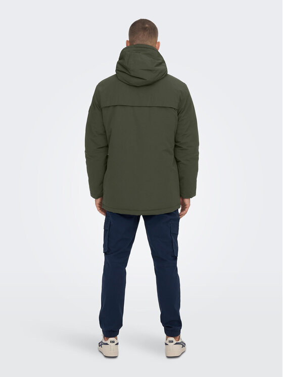 Only & Sons Only & Sons Зимно яке 22022654 Сив Regular Fit