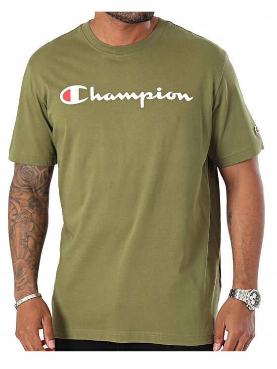 Champion Champion T-Shirt 220256-GS573 Zielony Standard Fit