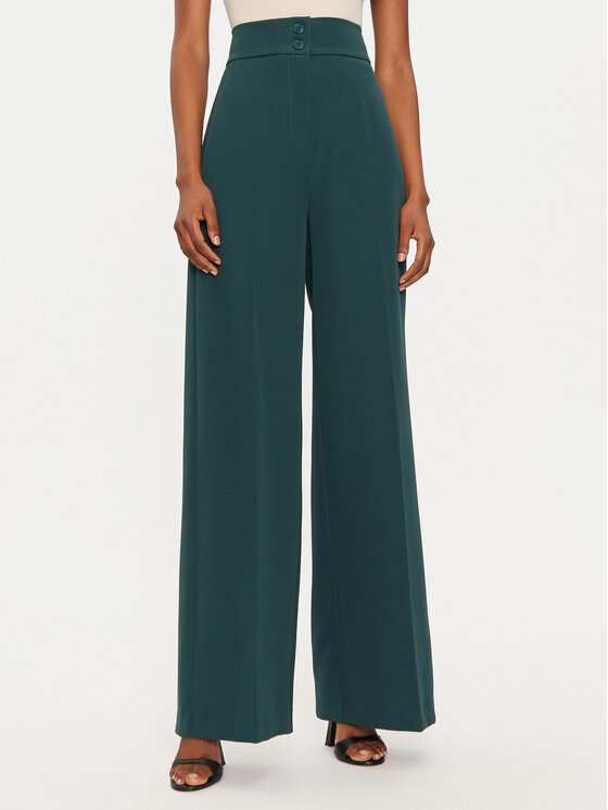 Maryley Maryley Pantaloni di tessuto 24IB680/43GU Verde Regular Fit