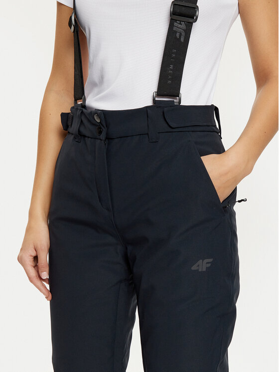 4F 4F Παντελόνι σκι 4FWAW24TFTRF704 Μαύρο Regular Fit