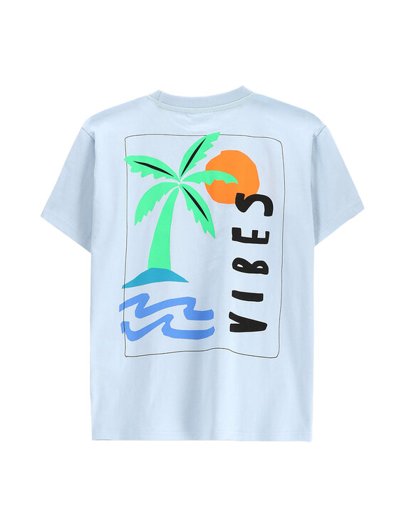 Coccodrillo Coccodrillo Tricou WC5143216VBD Albastru celest Regular Fit