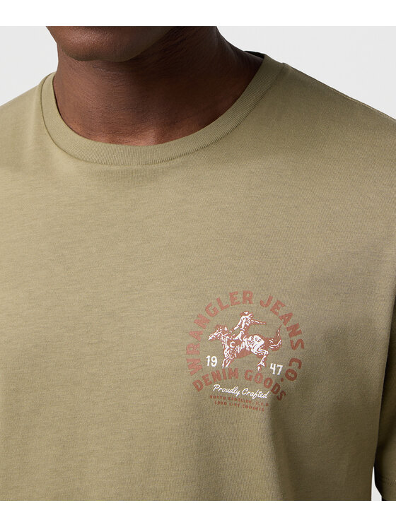 Wrangler Wrangler T-shirt 112371473 Verde Regular Fit