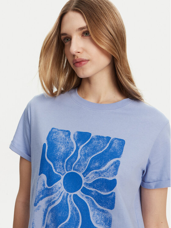 Roxy Roxy T-shirt ERJZT05911 Plava Regular Fit