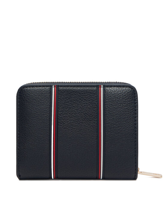 Tommy Hilfiger Tommy Hilfiger Portfel Th Icon Med Za W/Flap Corp AW0AW18653 Granatowy