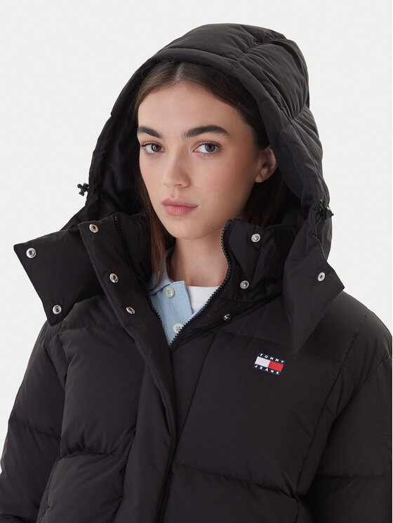 Tommy Jeans Tommy Jeans Vatovaná bunda DW0DW21623 Čierna Regular Fit