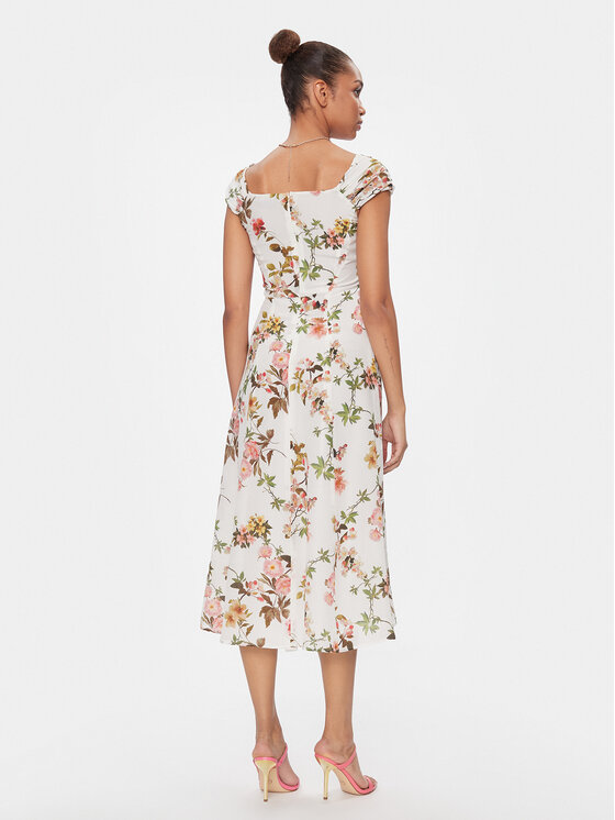 Luisa Spagnoli Luisa Spagnoli Sukienka letnia Passionale 540698 Biały Regular Fit