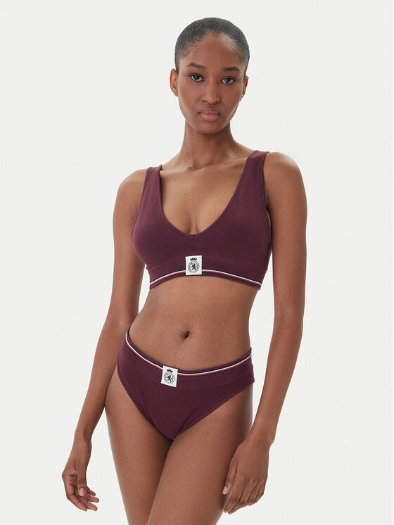 Tommy Hilfiger Tommy Hilfiger Sutien top UW0UW06062 Vișiniu