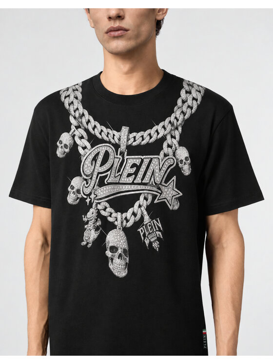 PHILIPP PLEIN PHILIPP PLEIN T-Shirt 31295 Černá Regular Fit