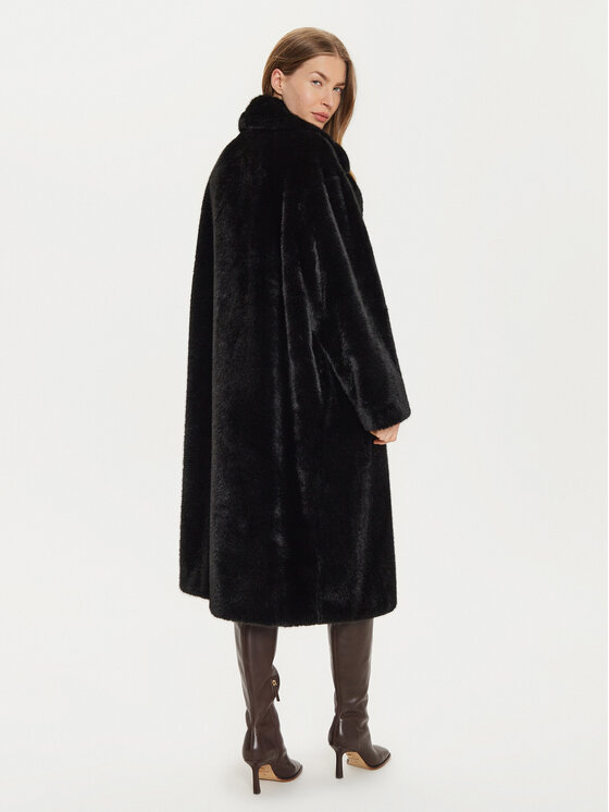 MAX&Co. MAX&Co. Pelzmantel 2428456012200 Schwarz Regular Fit