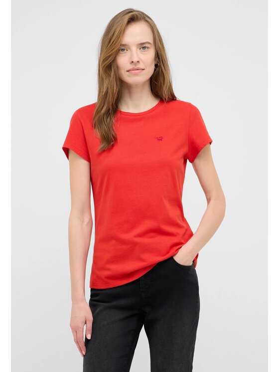 Mustang Mustang T-Shirt Style Loa Czerwony Regular Fit