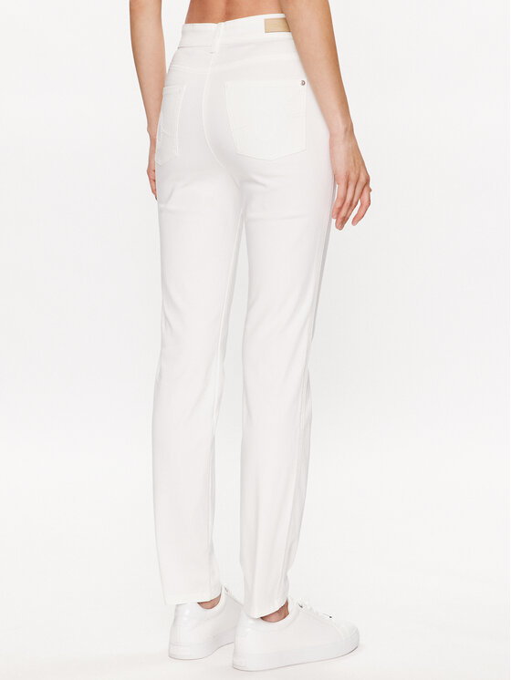 Olsen Olsen Hlače Mona 14000620 Bijela Slim Fit