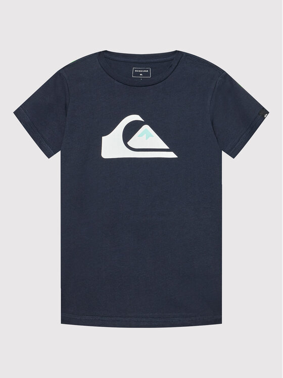 Quiksilver T-shirt Comp Logo EQBZT04369 Tamnoplava Regular Fit