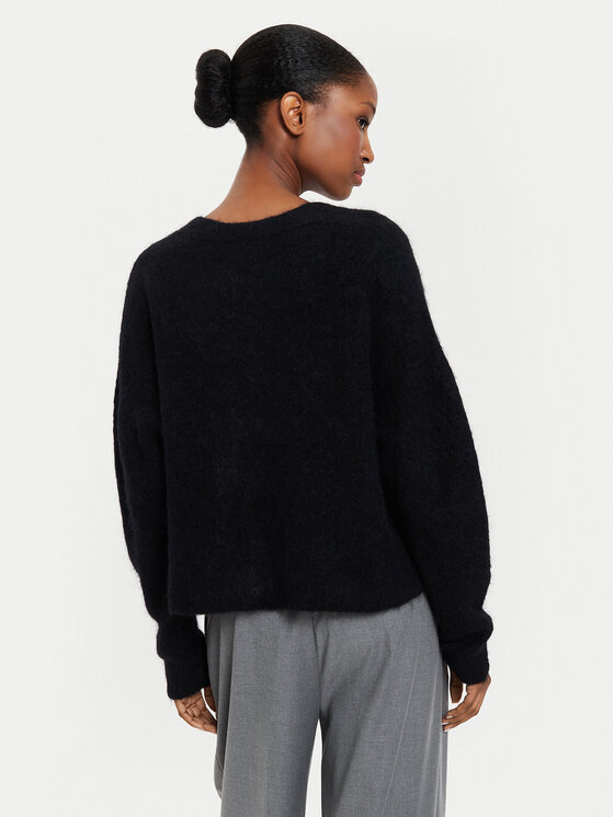 Kontatto Kontatto Strickjacke 3M0231 Schwarz Regular Fit