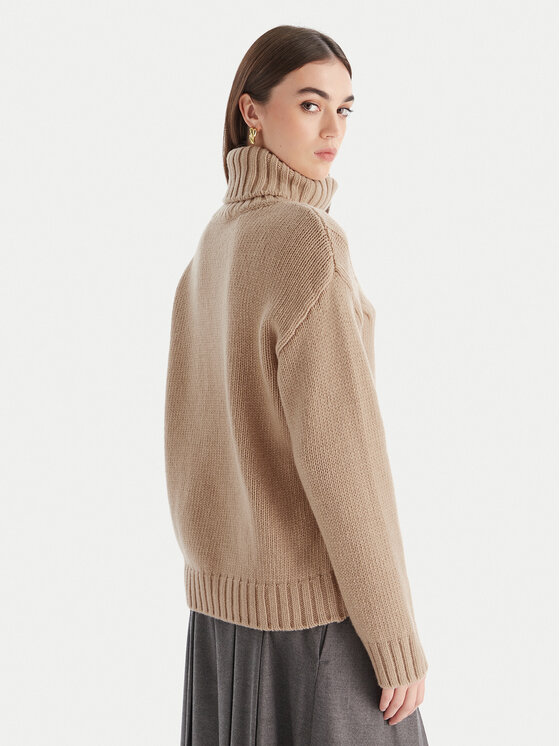 Luisa Spagnoli Luisa Spagnoli Rollkragenpullover Cerema 100250 Beige Regular Fit