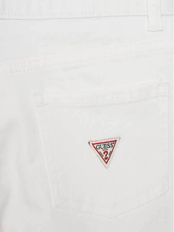 Guess Guess Džinsa bikses J4RD19 WE620 Balts Regular Fit