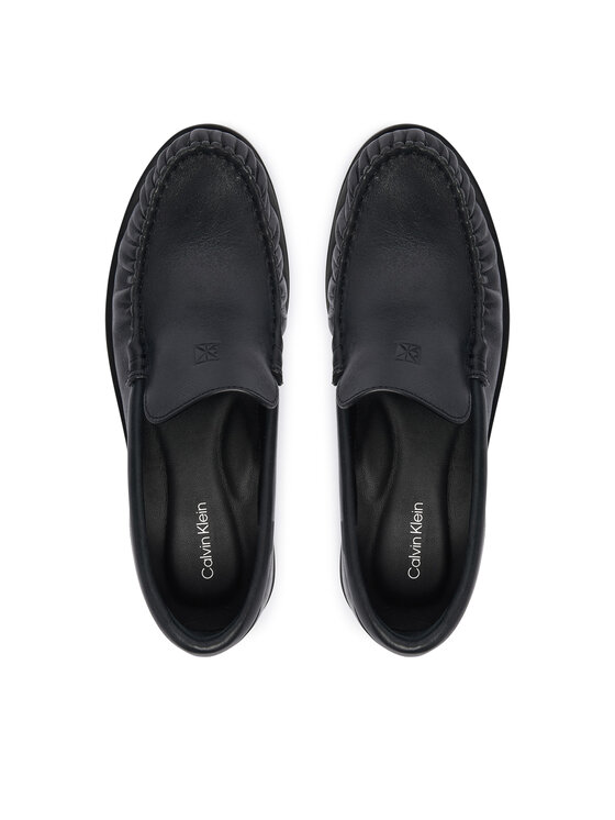 Calvin Klein Calvin Klein Mokasinke Round Essential Loafer Lth HW0HW03195 Crna