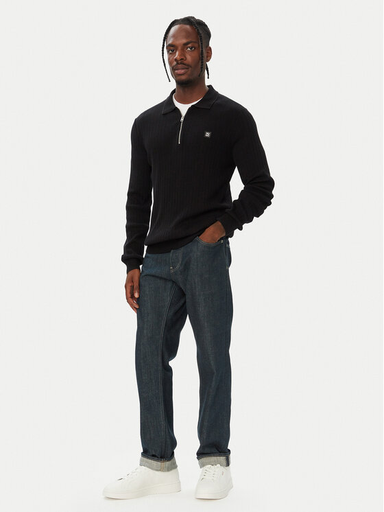 HUGO HUGO Megztinis Sastaron 50570380 Juoda Regular Fit