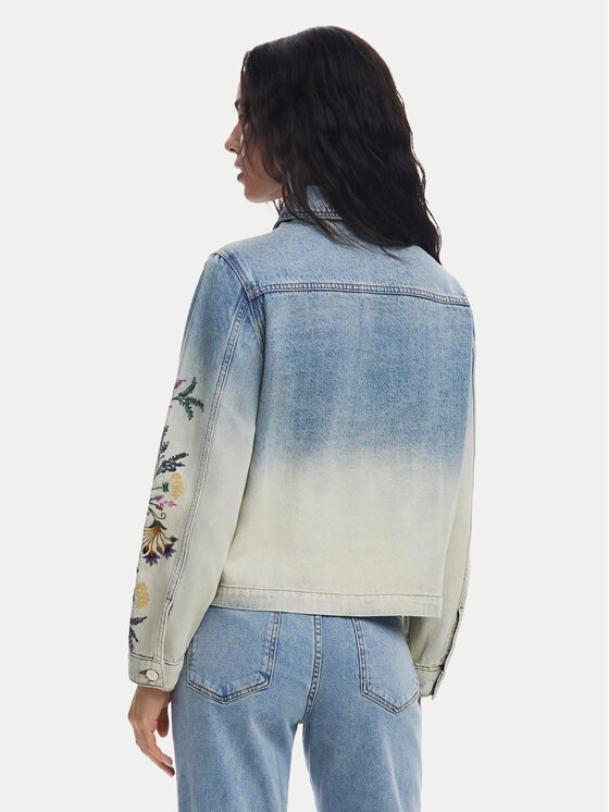 Desigual Desigual Jeansová bunda Houston 25SWED06 Modrá Regular Fit