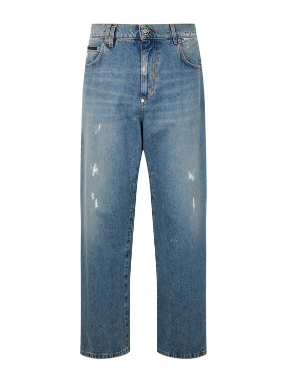 PHILIPP PLEIN PHILIPP PLEIN Jeansy 25915 Modrá Loose Fit