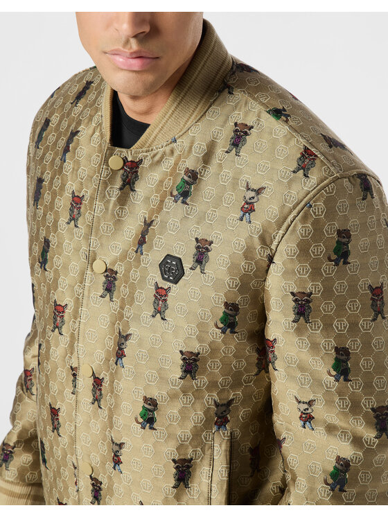 PHILIPP PLEIN PHILIPP PLEIN Bundy bomber 26061 Béžová Regular Fit