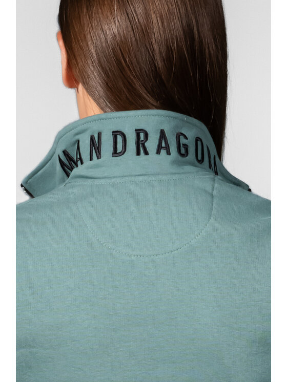 MANDRAGORA MANDRAGORA Felpa cudowronka Verde Slim Fit