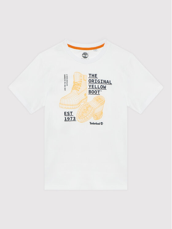 Timberland Timberland T-Shirt T25S86 D Biały Regular Fit