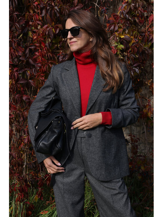 Stylove Stylove Marynarka S386 Szary Slim Fit