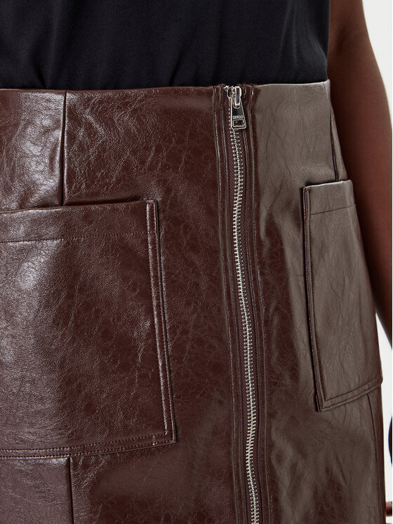 HUGO HUGO Gonna in similpelle Ralitte-1 50544832 Marrone Slim Fit