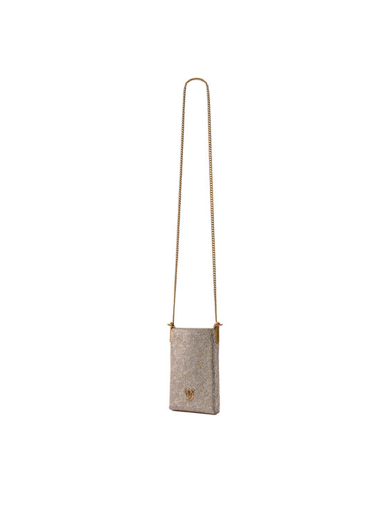 PINKO PINKO Borsa porta telefono Phone Case Monogram Full Strass AI 25-26 PCPL 105358 A20D Oro