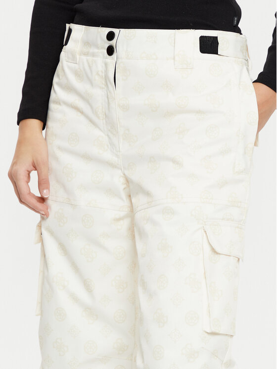 Guess Guess Smučarske hlače W4PB60 WH0K0 Écru Regular Fit