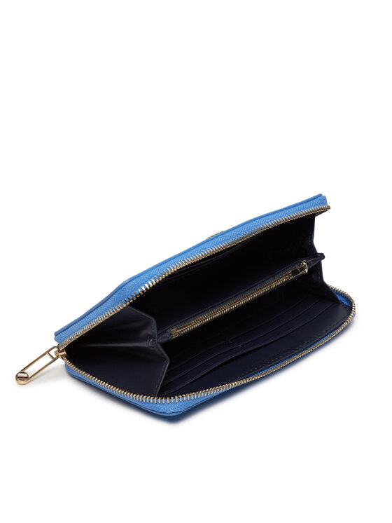 Tommy Hilfiger Tommy Hilfiger Portofel Mare de Damă Iconic Tommy Large Za AW0AW16009 Albastru