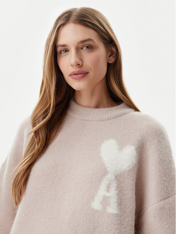 AMI PARIS AMI PARIS Светр UKS025.KN0032 Рожевий Regular Fit