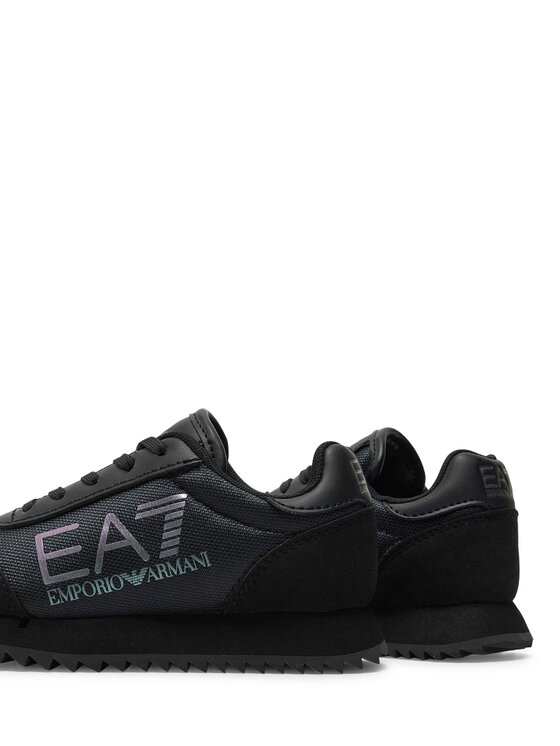 a-chan　0107 ♡ Czarne wysokie sneakersy męskie zdobione monogramami AJAKS