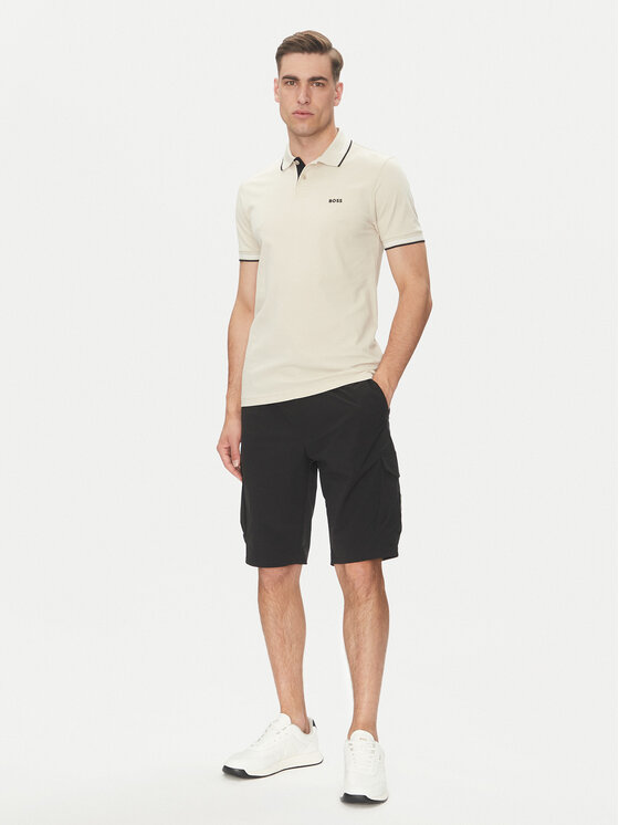 BOSS BOSS Polo majica Paul 50506193 Bež Slim Fit