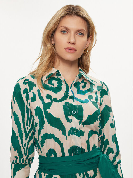 Luisa Spagnoli Luisa Spagnoli Сукня-сорочка Prateria 540700 Зелений Regular Fit