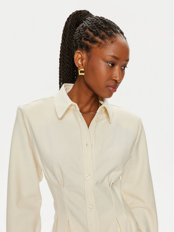 Gestuz Gestuz Srajca Waisa 10908881 Écru Regular Fit