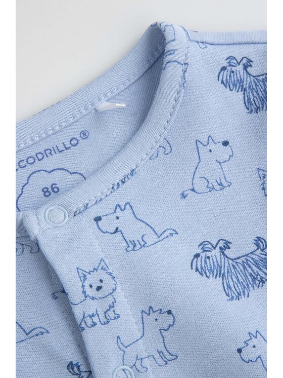 Coccodrillo Coccodrillo Pajac ZC6404206PJS-014 Niebieski Regular Fit