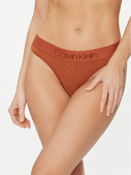 Calvin Klein Underwear Stringi 000QF7287E Bēšs