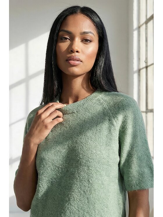FIGL FIGL Sweter M1320 Zielony Regular Fit